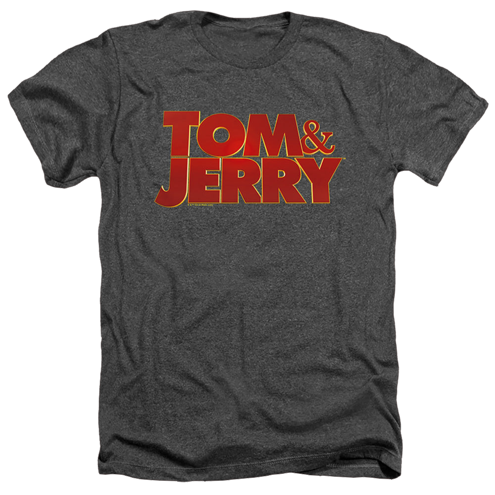 Tom and Jerry Movie Logo - Men's Heather T-Shirt Men's Heather T-Shirt Tom and Jerry   