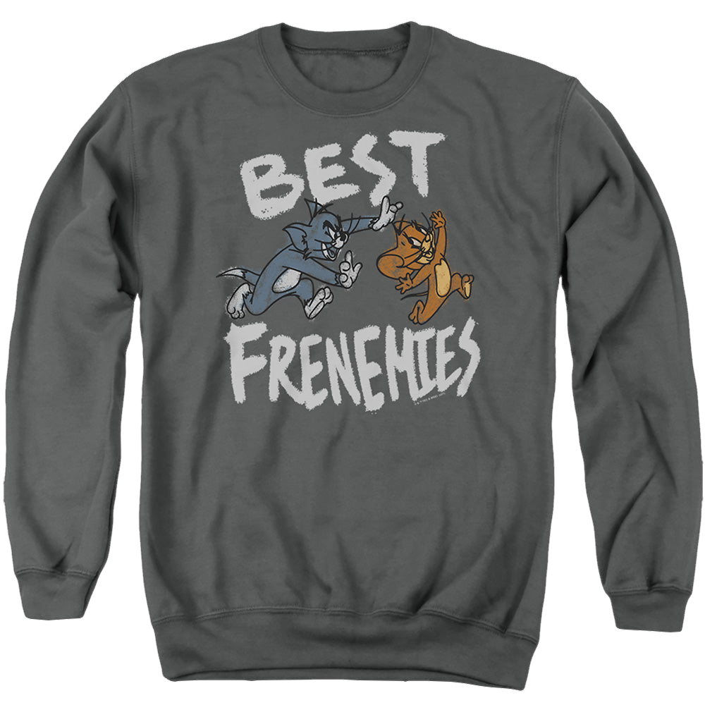 Tom and Jerry Best Frenemies - Men's Crewneck Sweatshirt Men's Crewneck Sweatshirt Tom and Jerry   