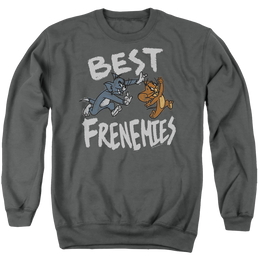 Tom and Jerry Best Frenemies - Men's Crewneck Sweatshirt Men's Crewneck Sweatshirt Tom and Jerry   