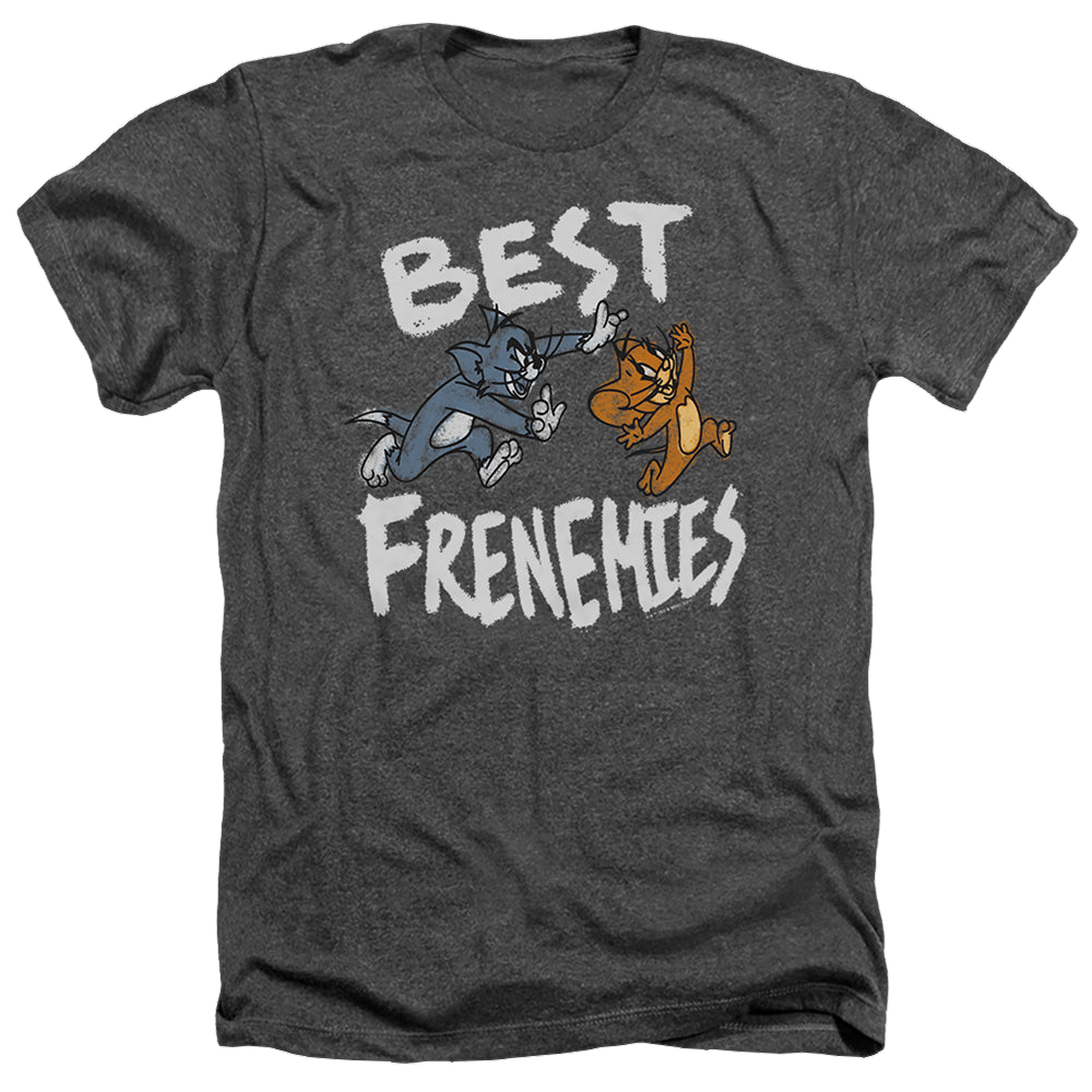 Tom and Jerry Best Frenemies - Men's Heather T-Shirt Men's Heather T-Shirt Tom and Jerry   