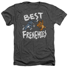 Tom and Jerry Best Frenemies - Men's Heather T-Shirt Men's Heather T-Shirt Tom and Jerry   