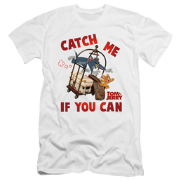 Tom and Jerry Catch Me If You Can - Men's Premium Slim Fit T-Shirt Men's Premium Slim Fit T-Shirt Tom and Jerry   