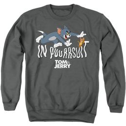 Tom and Jerry In Pursuit - Men's Crewneck Sweatshirt Men's Crewneck Sweatshirt Tom and Jerry   