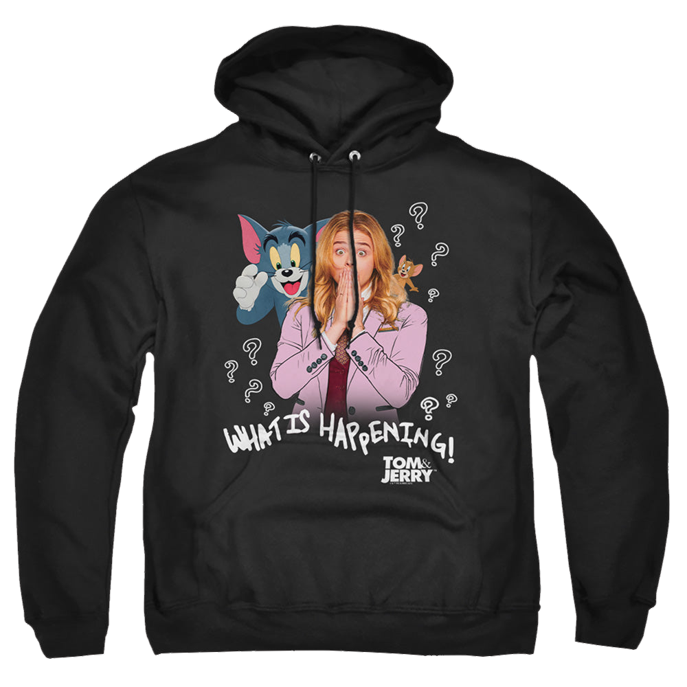 Tom and Jerry What Is Happening - Pullover Hoodie Pullover Hoodie Tom and Jerry   