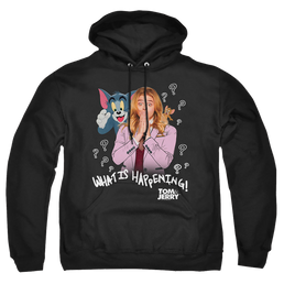 Tom and Jerry What Is Happening - Pullover Hoodie Pullover Hoodie Tom and Jerry   