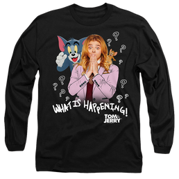 Tom and Jerry What Is Happening - Men's Long Sleeve T-Shirt Men's Long Sleeve T-Shirt Tom and Jerry   
