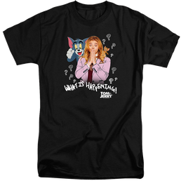 Tom and Jerry What Is Happening - Men's Tall Fit T-Shirt Men's Tall Fit T-Shirt Tom and Jerry   