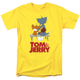 Tom and Jerry Park Bench - Men's Regular Fit T-Shirt Men's Regular Fit T-Shirt Tom and Jerry   