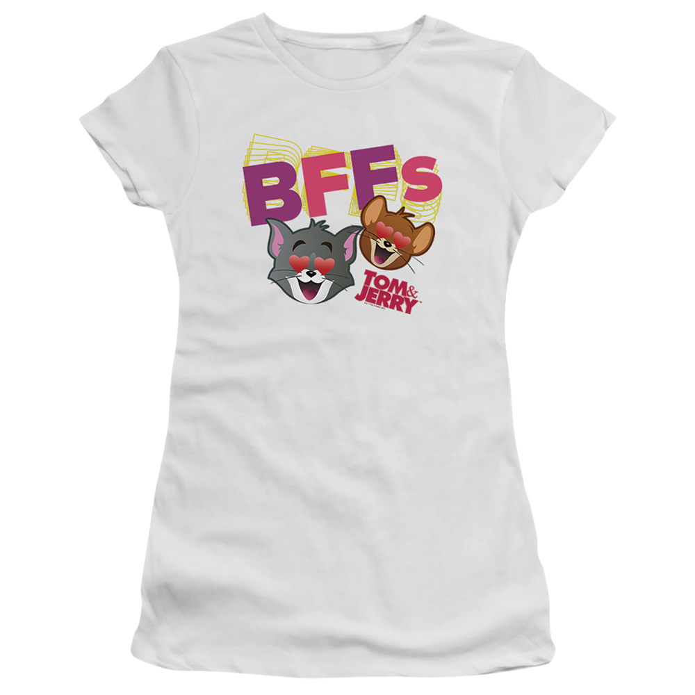 Tom and Jerry Bffs - Juniors T-Shirt Juniors T-Shirt Tom and Jerry   