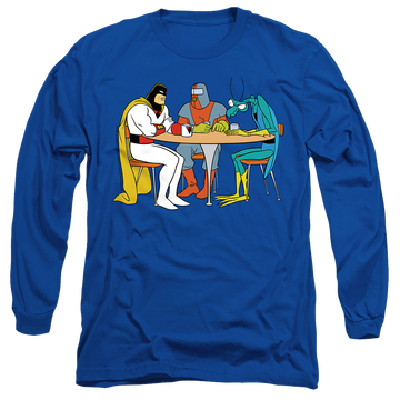 Royal men's long sleeve t-shirt with Rick and Morty Space Ghost Coast To Coast Brak & Zorak graphic