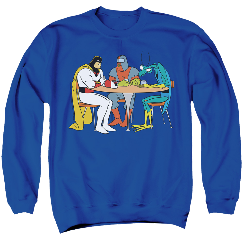 Rick and Morty Space Ghost Coast To Coast Brak & Zorak - Men's Crewneck Sweatshirt Men's Crewneck Sweatshirt Rick and Morty   