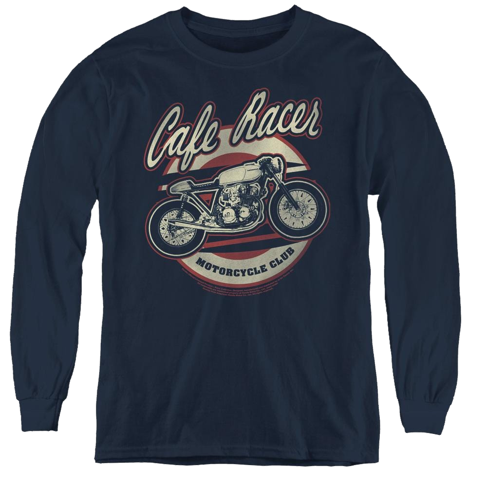 Honda Cafe Racer - Youth Long Sleeve T-Shirt Youth Long Sleeve T-Shirt Honda   