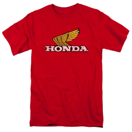 Honda Yellow Wing Logo - Men's Regular Fit T-Shirt Men's Regular Fit T-Shirt Honda   