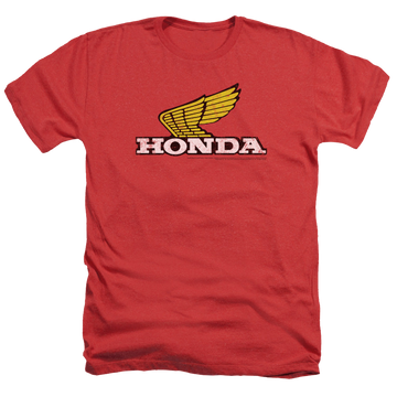 Honda Yellow Wing Logo - Men's Heather T-Shirt Men's Heather T-Shirt Honda   