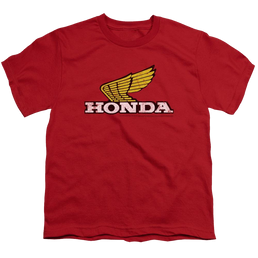 Honda Yellow Wing Logo - Youth T-Shirt Youth T-Shirt (Ages 8-12) Honda   