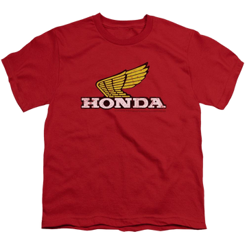 Honda Yellow Wing Logo - Youth T-Shirt Youth T-Shirt (Ages 8-12) Honda   