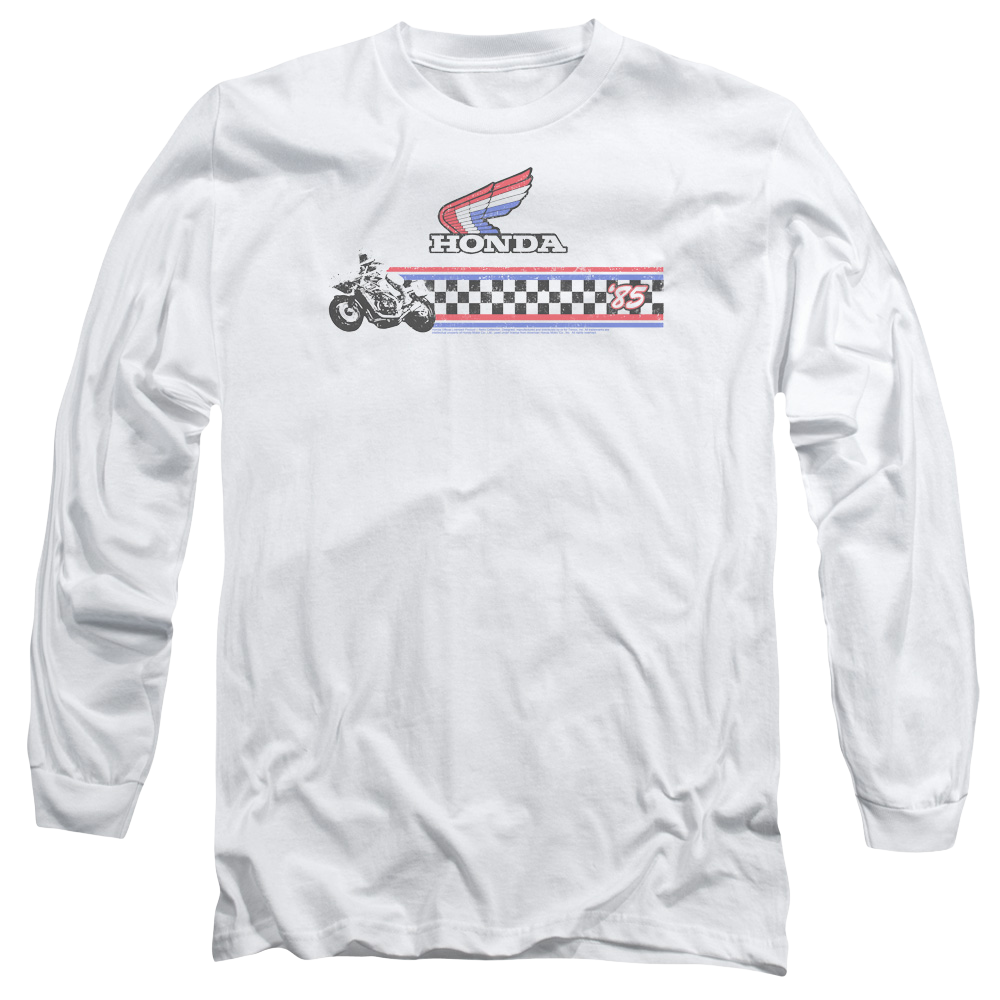 Honda 1985 Red White Blue - Men's Long Sleeve T-Shirt Men's Long Sleeve T-Shirt Honda   