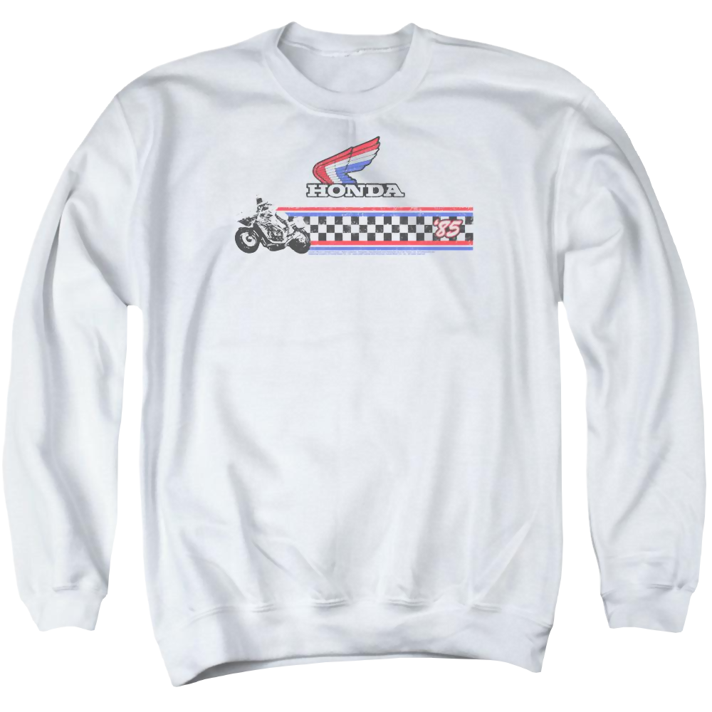 Honda 1985 Red White Blue - Men's Crewneck Sweatshirt Men's Crewneck Sweatshirt Honda   