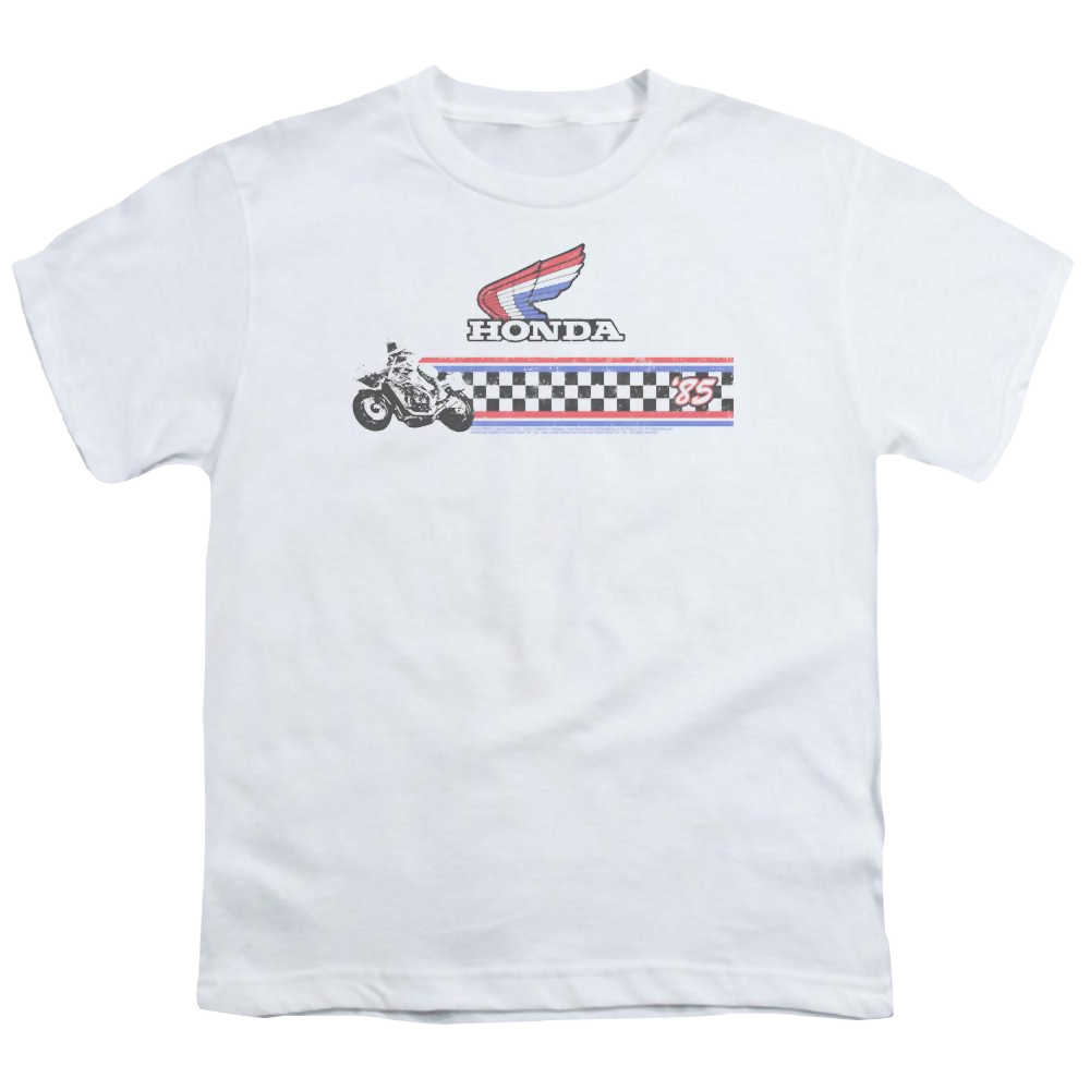 Honda 1985 Red White Blue - Youth T-Shirt Youth T-Shirt (Ages 8-12) Honda   
