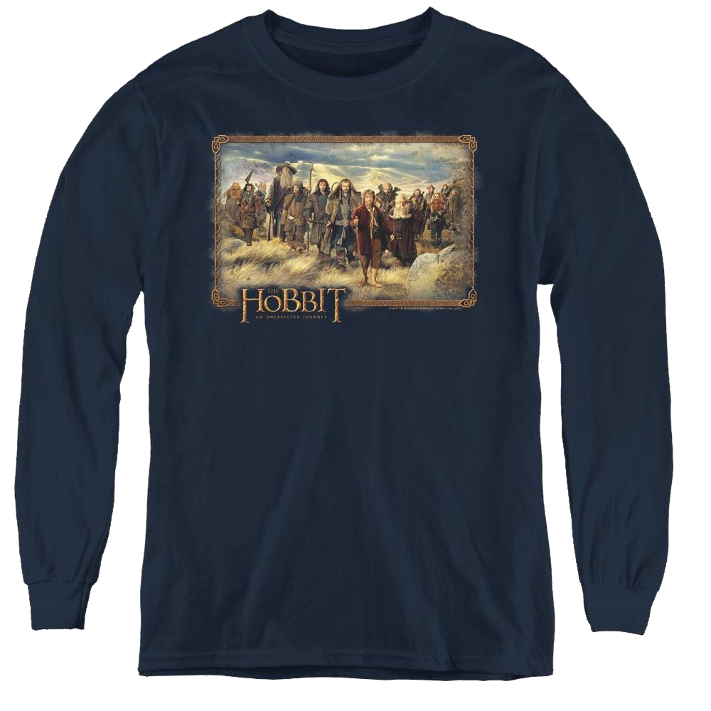 Hobbit Movie Trilogy, The Hobbit & Company - Youth Long Sleeve T-Shirt Youth Long Sleeve T-Shirt The Hobbit   