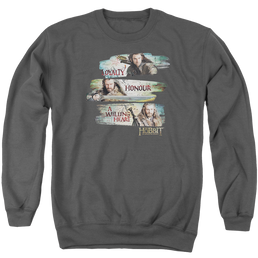 Hobbit Movie Trilogy, The Loyalty And Honour - Men's Crewneck Sweatshirt Men's Crewneck Sweatshirt The Hobbit   