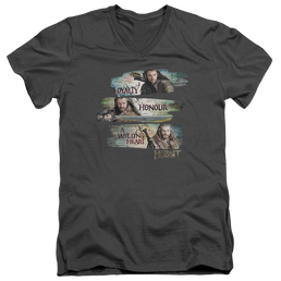Hobbit Movie Trilogy, The Loyalty And Honour - Men's V-Neck T-Shirt Men's V-Neck T-Shirt The Hobbit   