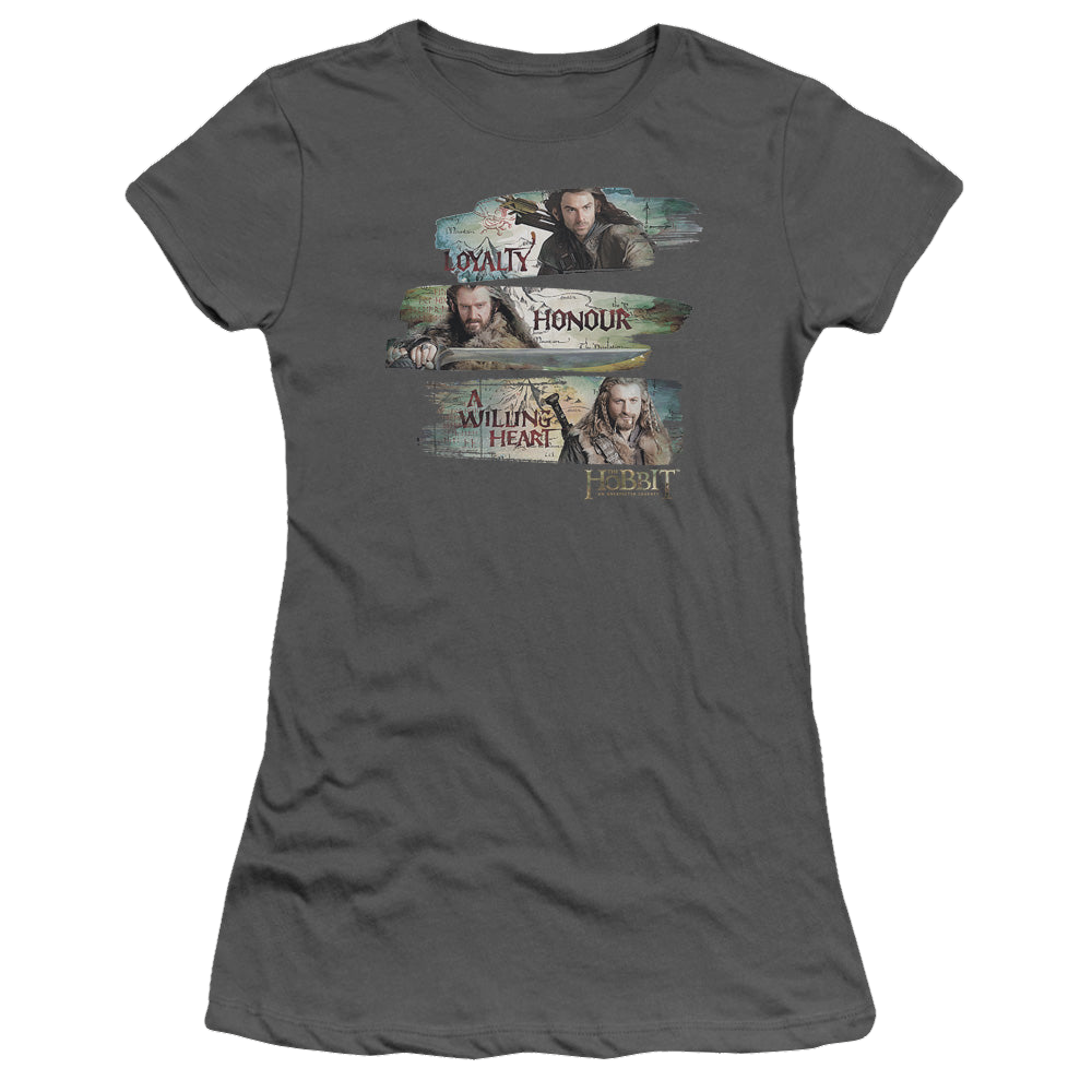 Hobbit Movie Trilogy, The Loyalty And Honour - Juniors T-Shirt Juniors T-Shirt The Hobbit   