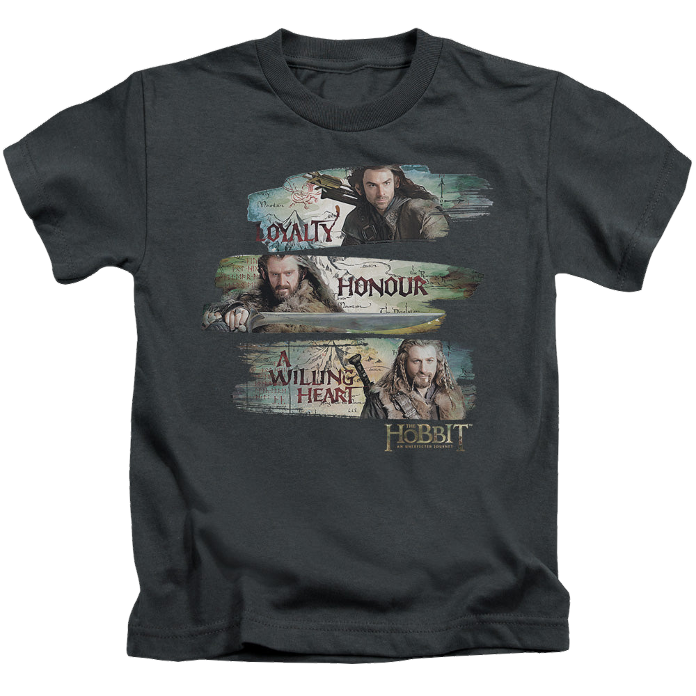 Hobbit Movie Trilogy, The Loyalty And Honour - Kid's T-Shirt Kid's T-Shirt (Ages 4-7) The Hobbit   