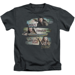 Hobbit Movie Trilogy, The Loyalty And Honour - Kid's T-Shirt Kid's T-Shirt (Ages 4-7) The Hobbit   