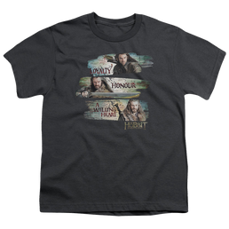 Hobbit Movie Trilogy, The Loyalty And Honour - Youth T-Shirt Youth T-Shirt (Ages 8-12) The Hobbit   