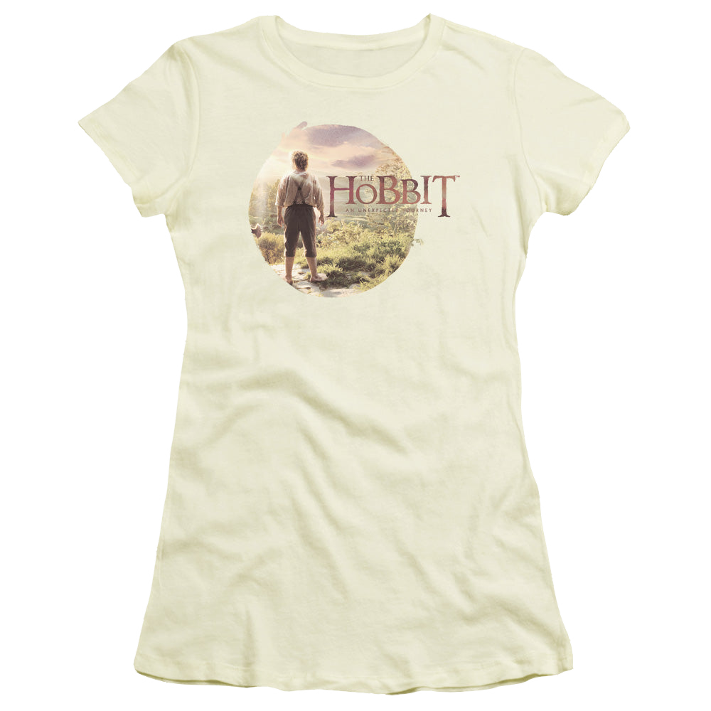 Hobbit Movie Trilogy, The Hobbit In Circle - Juniors T-Shirt Juniors T-Shirt The Hobbit   