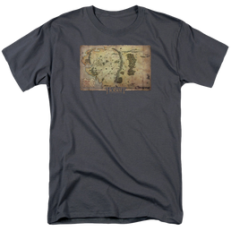 Hobbit Movie Trilogy, The Middle Earth Map - Men's Regular Fit T-Shirt Men's Regular Fit T-Shirt The Hobbit   