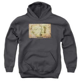 Hobbit Movie Trilogy, The Middle Earth Map - Youth Hoodie Youth Hoodie (Ages 8-12) The Hobbit   