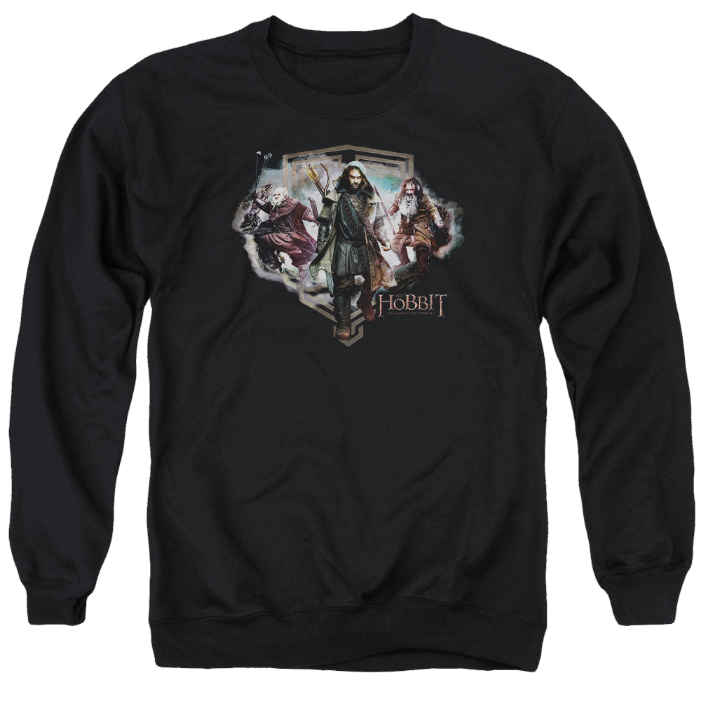Hobbit Movie Trilogy, The Three Dwarves - Men's Crewneck Sweatshirt Men's Crewneck Sweatshirt The Hobbit   