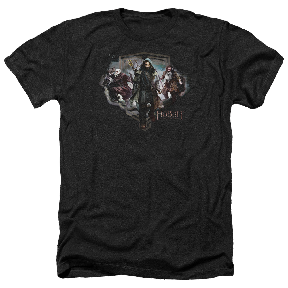 Hobbit Movie Trilogy, The Three Dwarves - Men's Heather T-Shirt Men's Heather T-Shirt The Hobbit   