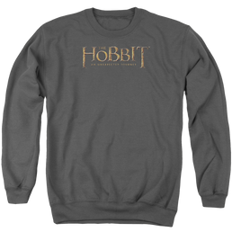 Hobbit Movie Trilogy, The Distressed Logo - Men's Crewneck Sweatshirt Men's Crewneck Sweatshirt The Hobbit   