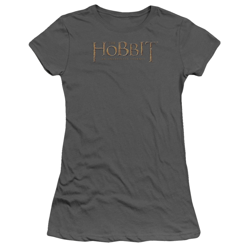 Hobbit Movie Trilogy, The Distressed Logo - Juniors T-Shirt Juniors T-Shirt The Hobbit   