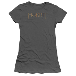 Hobbit Movie Trilogy, The Distressed Logo - Juniors T-Shirt Juniors T-Shirt The Hobbit   