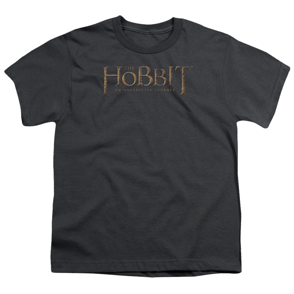 Hobbit Movie Trilogy, The Distressed Logo - Youth T-Shirt Youth T-Shirt (Ages 8-12) The Hobbit   