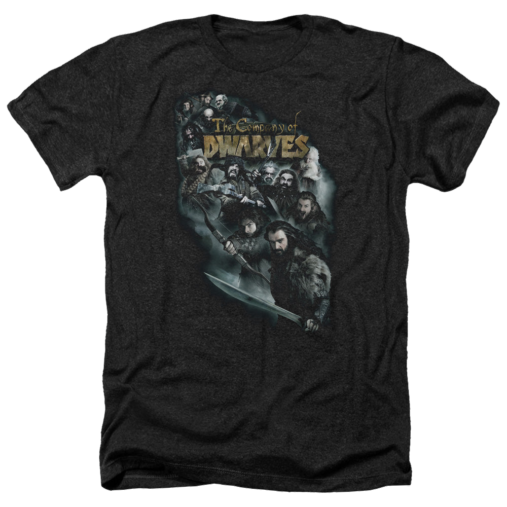 Hobbit Movie Trilogy, The Company Of Dwarves - Men's Heather T-Shirt Men's Heather T-Shirt The Hobbit   