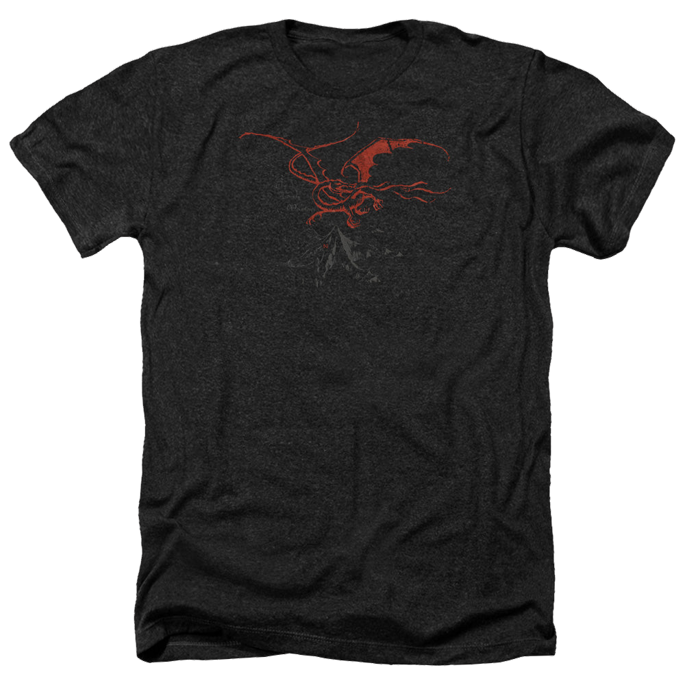 Hobbit Movie Trilogy, The Smaug - Men's Heather T-Shirt Men's Heather T-Shirt The Hobbit   