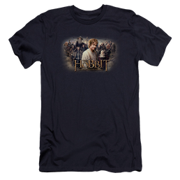 Hobbit Movie Trilogy, The Hobbit Rally - Men's Premium Slim Fit T-Shirt Men's Premium Slim Fit T-Shirt The Hobbit   
