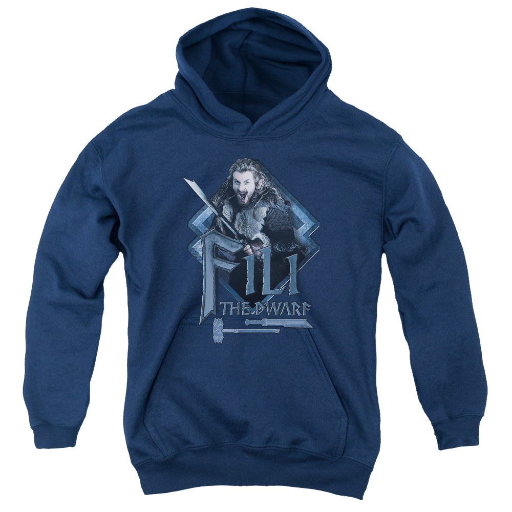 Hobbit Movie Trilogy, The Fili - Youth Hoodie Youth Hoodie (Ages 8-12) The Hobbit   