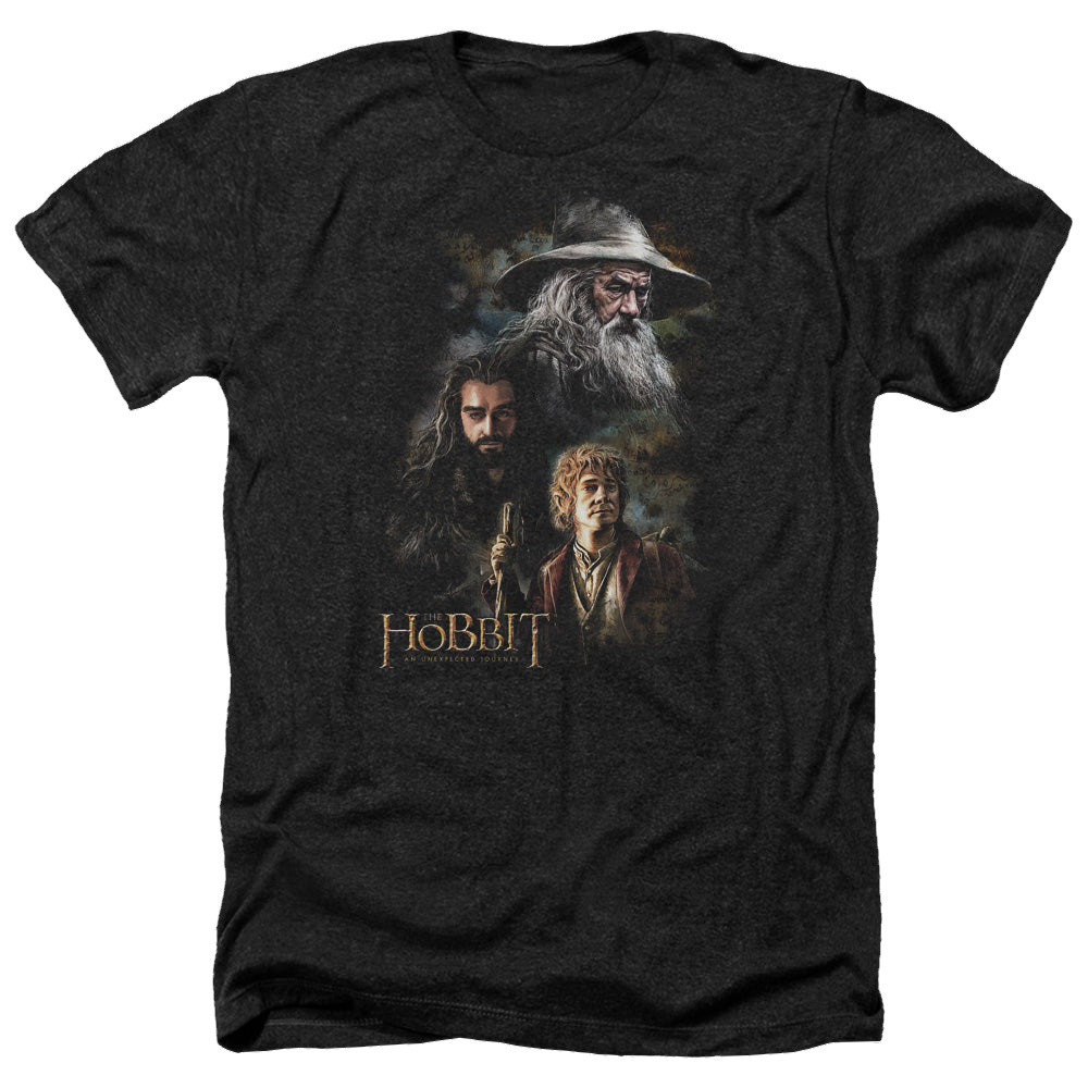 Hobbit Movie Trilogy, The Painting - Men's Heather T-Shirt Men's Heather T-Shirt The Hobbit   