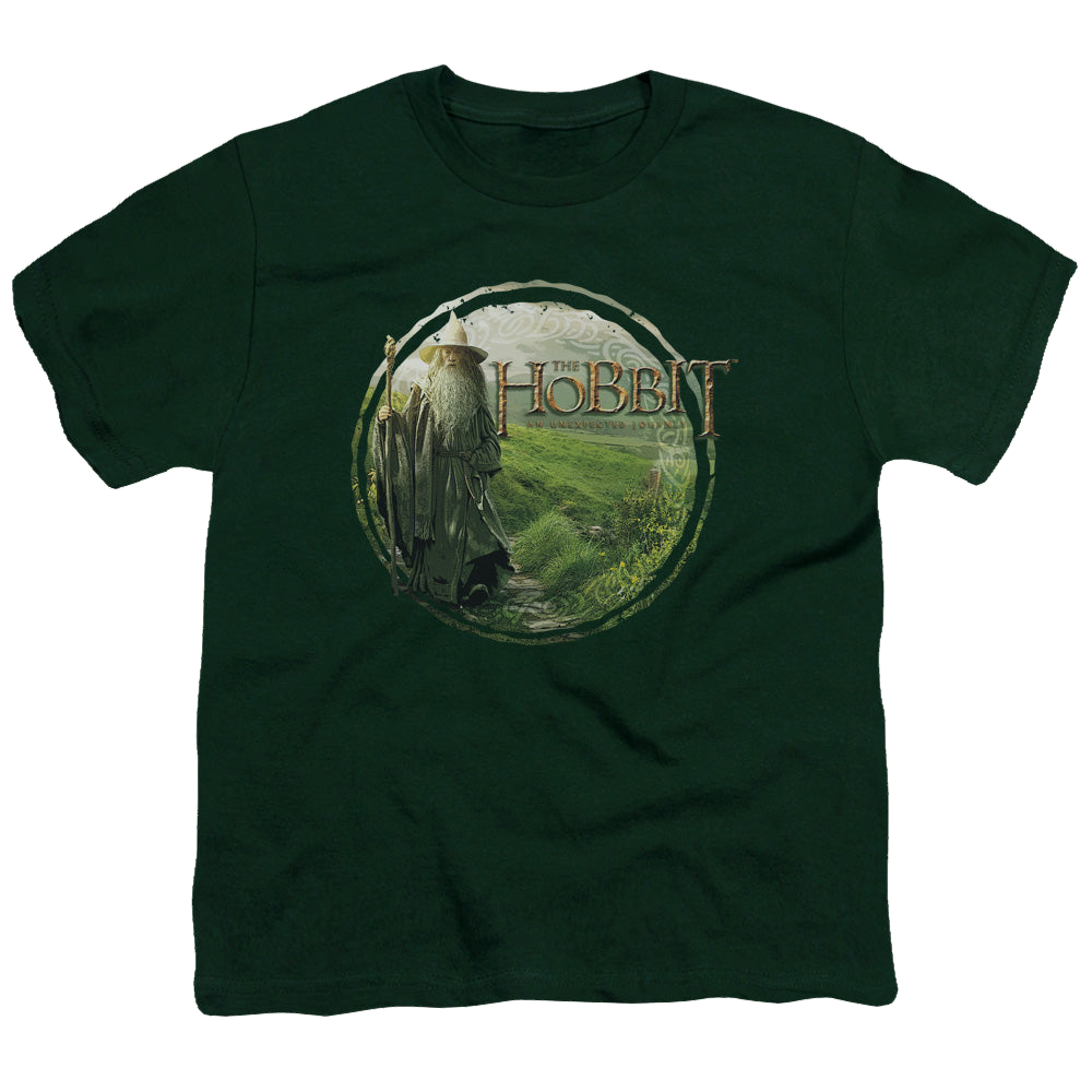 Hobbit Movie Trilogy, The Gandalfs Journey - Youth T-Shirt Youth T-Shirt (Ages 8-12) The Hobbit   