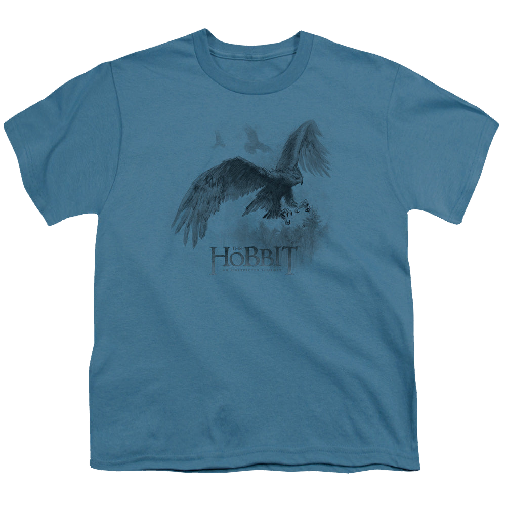 Hobbit Movie Trilogy, The Great Eagle Sketch - Youth T-Shirt Youth T-Shirt (Ages 8-12) The Hobbit   