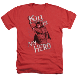 Hobbit Movie Trilogy, The Kili Is My Hero - Men's Heather T-Shirt Men's Heather T-Shirt The Hobbit   