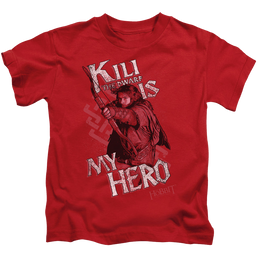 Hobbit Movie Trilogy, The Kili Is My Hero - Kid's T-Shirt Kid's T-Shirt (Ages 4-7) The Hobbit   