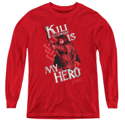Hobbit Movie Trilogy, The Kili Is My Hero - Youth Long Sleeve T-Shirt Youth Long Sleeve T-Shirt The Hobbit   