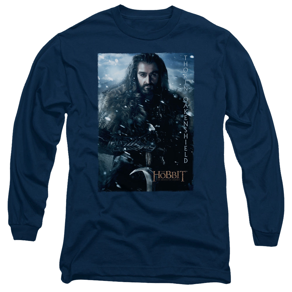 Hobbit Movie Trilogy, The Thorin Poster - Men's Long Sleeve T-Shirt Men's Long Sleeve T-Shirt The Hobbit   